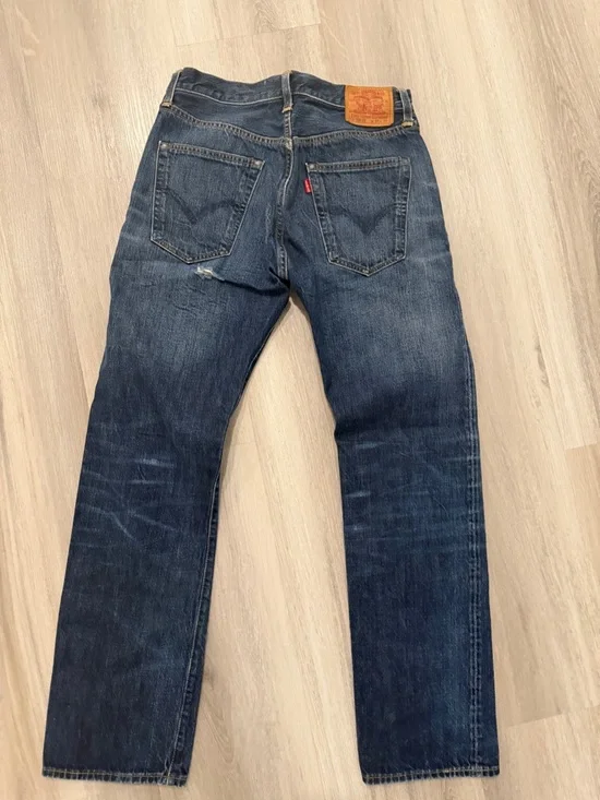 Levi’s 501 XX Men’s Jeans W31 L32 Dark Wash Button Fly Straight Leg Denim - Picture 12 of 12